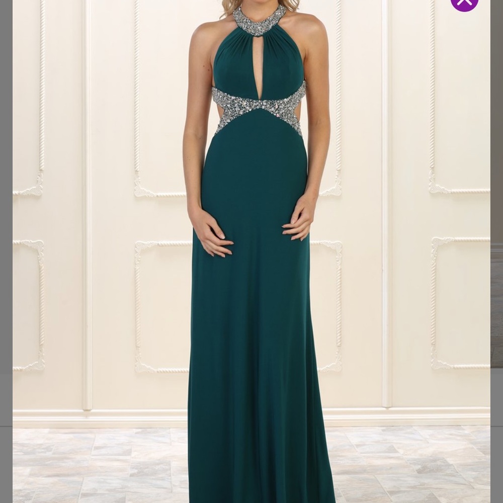 May Queen Teal Green Prom Evening Gown